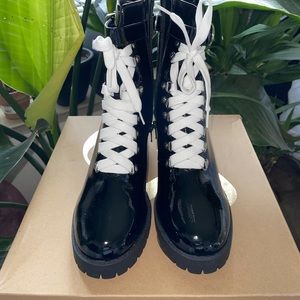 Charlotte Russe patent leather black boots